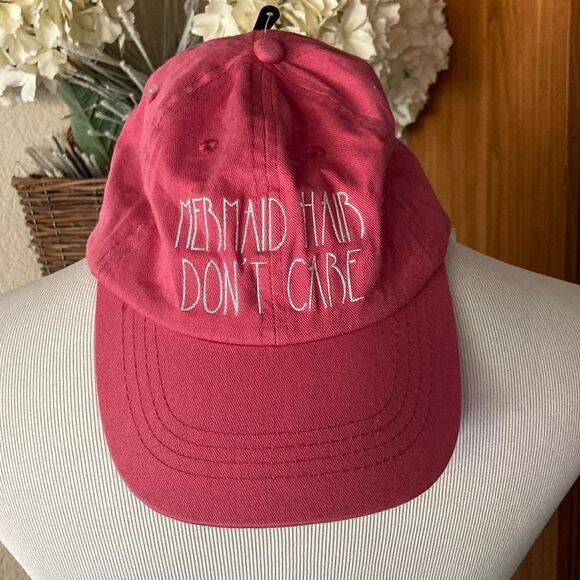 Pink Mermaids Hair Don’t Care Pink Ocean Princess Cap One Size New - Picture 1 of 7